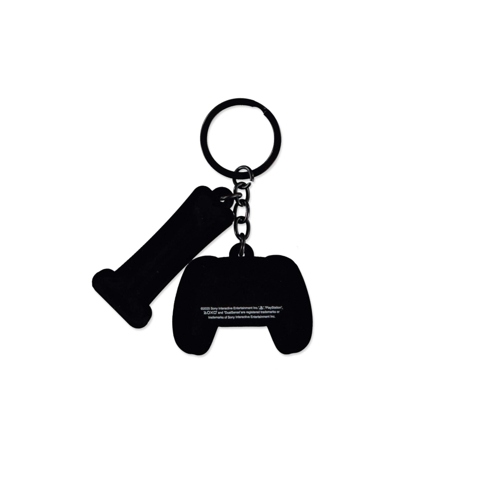 PlayStation - Rubber Schlüsselring - Grau/Schwarz